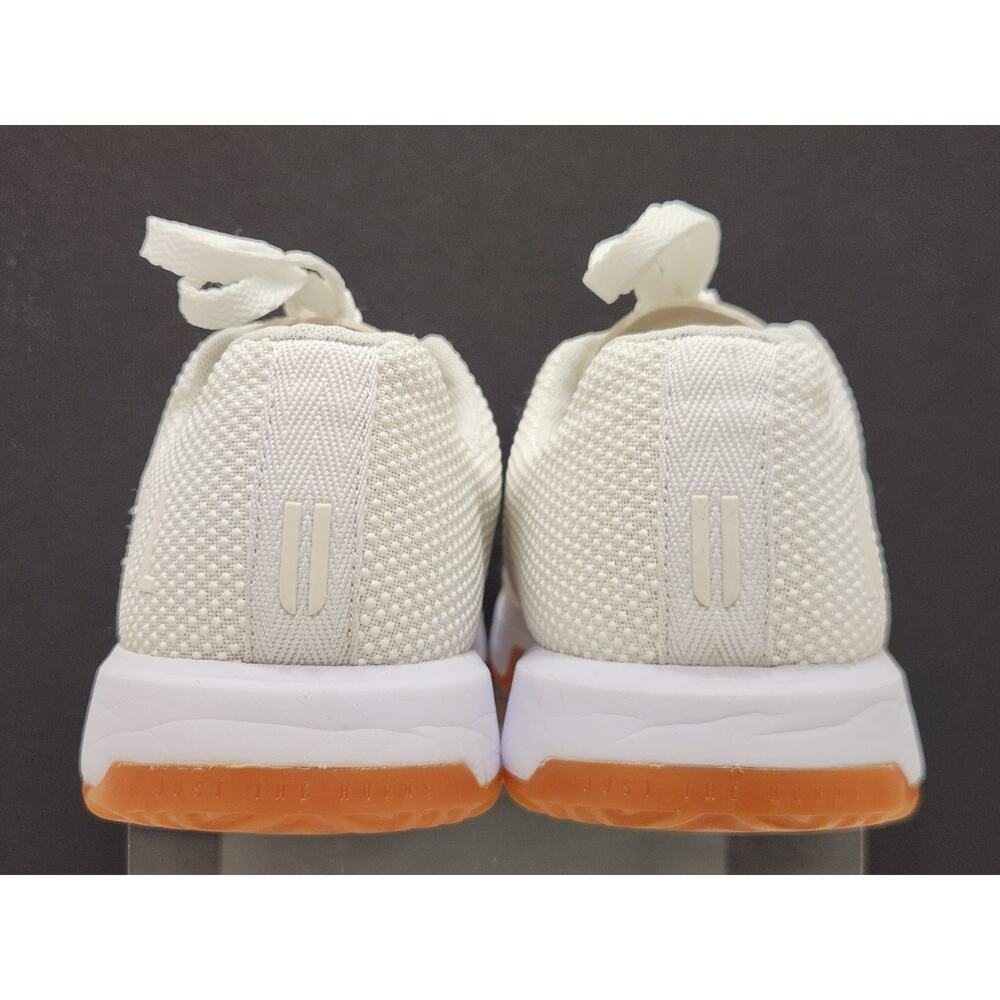 NOBULL Cream Knit Sneakers with Orange Outsole - Picture 8 of 9